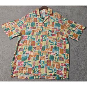 2025 Disney Parks Polynesian Resort Trader Sam's Camp Shirt Medium NWOT Tiki Bar